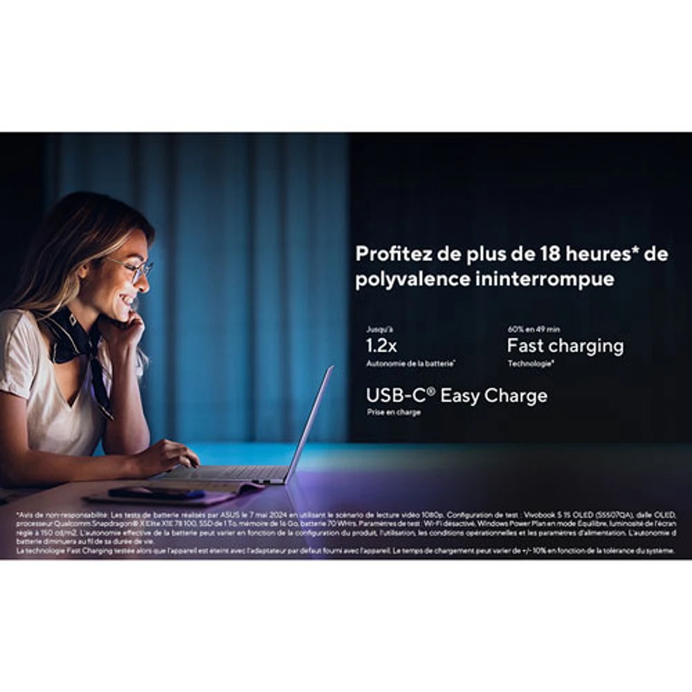 ASUS Vivobook S 15 OLED 15.6" Laptop - Cool Silver (Snapdragon X Elite/32GB RAM/1TB SSD)