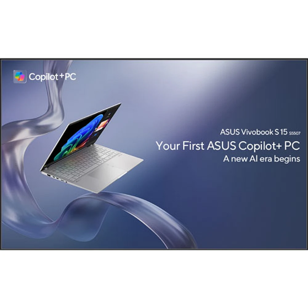 ASUS Vivobook S 15 OLED 15.6" Laptop - Cool Silver (Snapdragon X Elite/32GB RAM/1TB SSD)