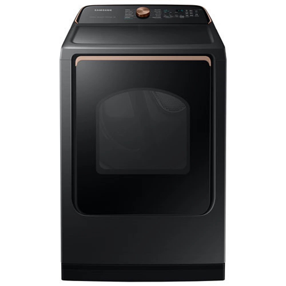 Open Box - Samsung 7.4 Cu. Ft. Electric Steam Dryer (DVE54CG7550VAC) - Black - Perfect Condition