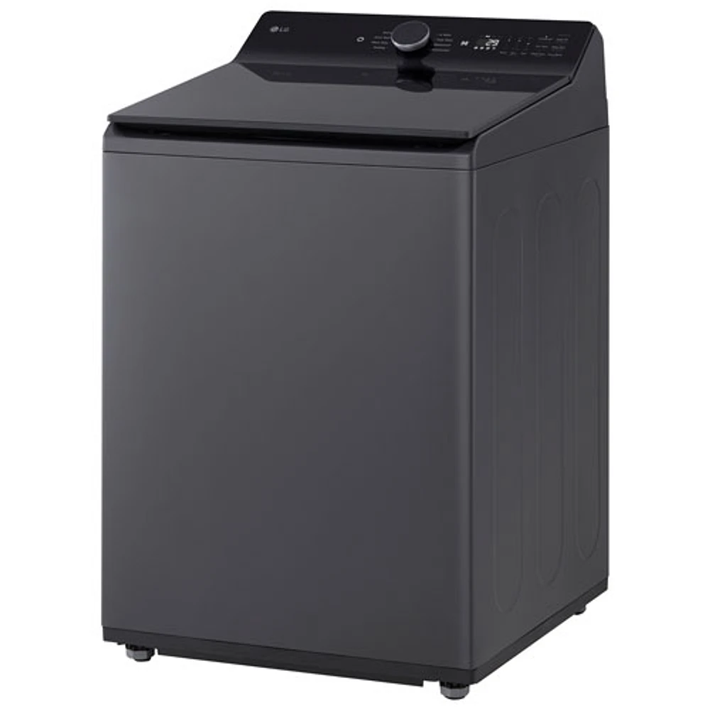 Laveuse à chargement par le haut haute efficacité de 6,1 pi³ de LG (WT8405CB) - Noir mat