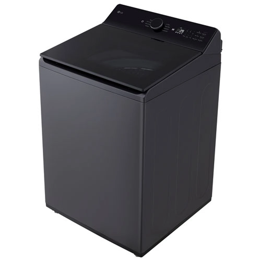 Laveuse à chargement par le haut haute efficacité de 6,1 pi³ de LG (WT8405CB) - Noir mat