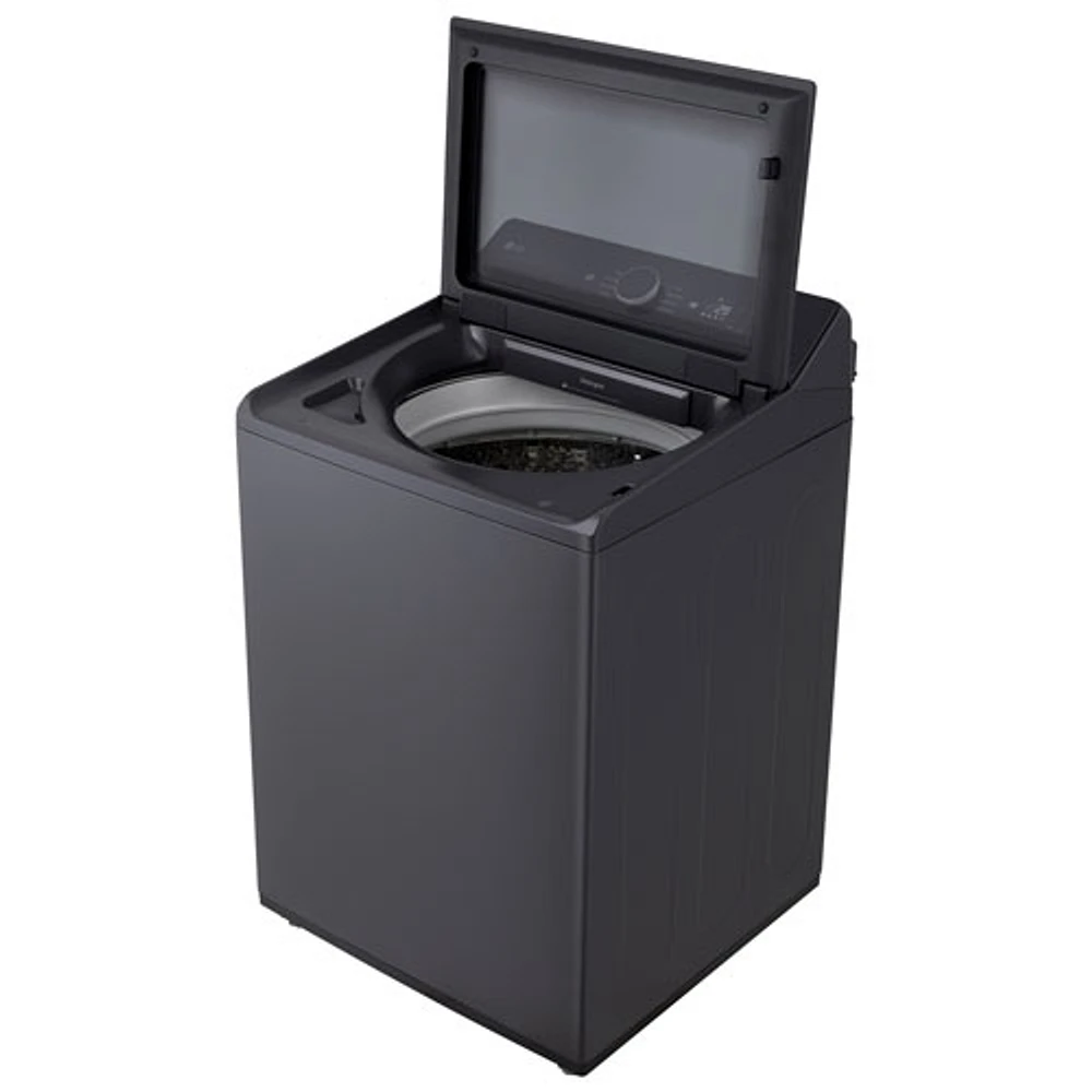 Laveuse à chargement par le haut haute efficacité de 6,1 pi³ de LG (WT8405CB) - Noir mat