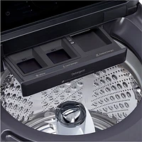 Laveuse à chargement par le haut haute efficacité de 6,1 pi³ de LG (WT8405CB) - Noir mat