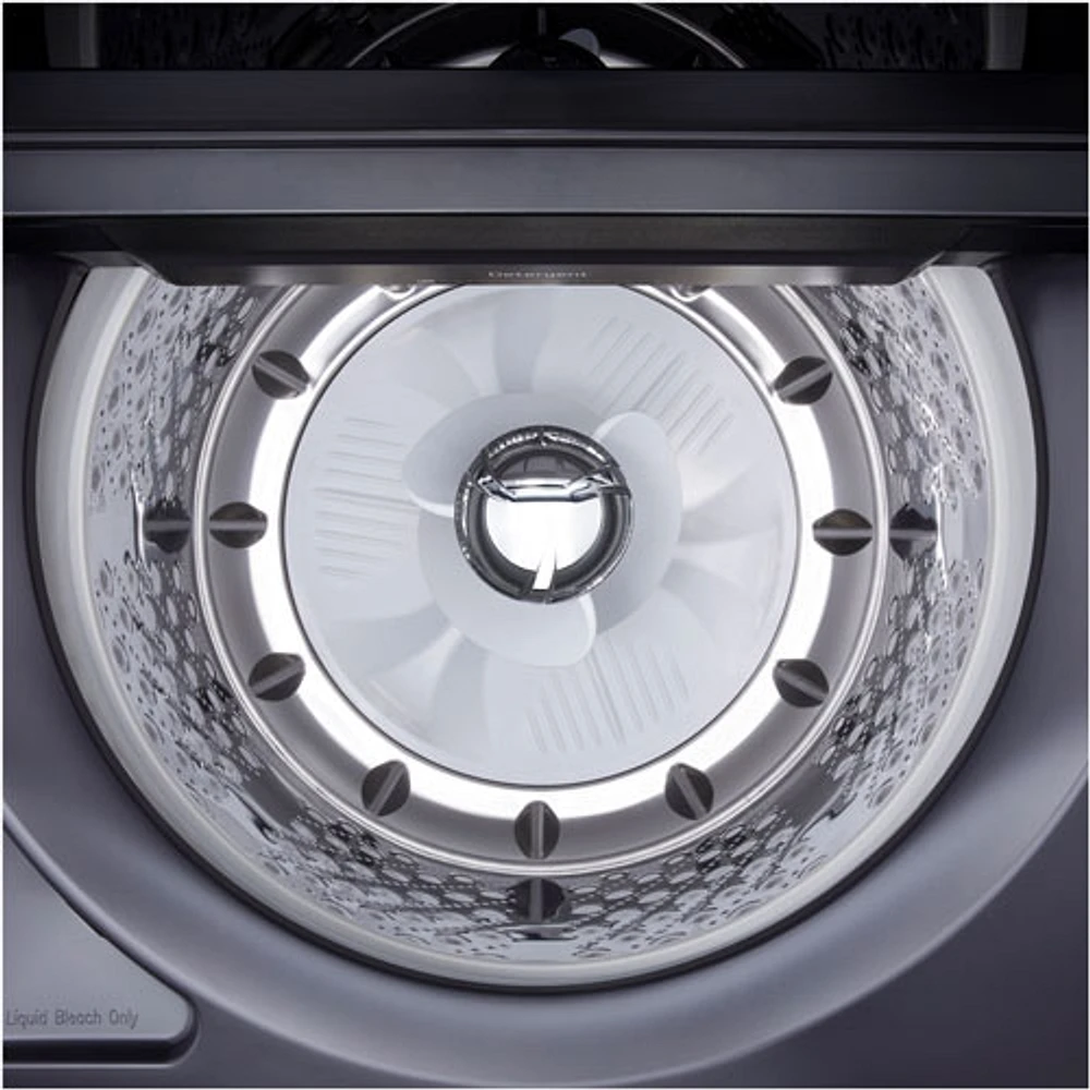 Laveuse à chargement par le haut haute efficacité de 6,1 pi³ de LG (WT8405CB) - Noir mat