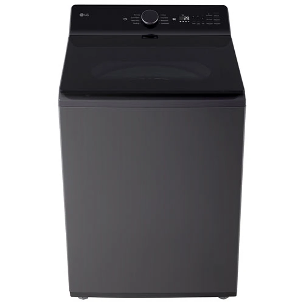 Laveuse à chargement par le haut haute efficacité de 6,1 pi³ de LG (WT8405CB) - Noir mat