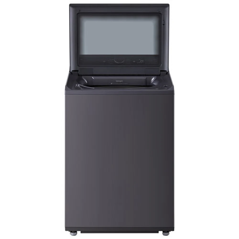Laveuse à chargement par le haut haute efficacité de 6,1 pi³ de LG (WT8405CB) - Noir mat