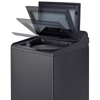 Laveuse à chargement par le haut haute efficacité de 6,1 pi³ de LG (WT8405CB) - Noir mat
