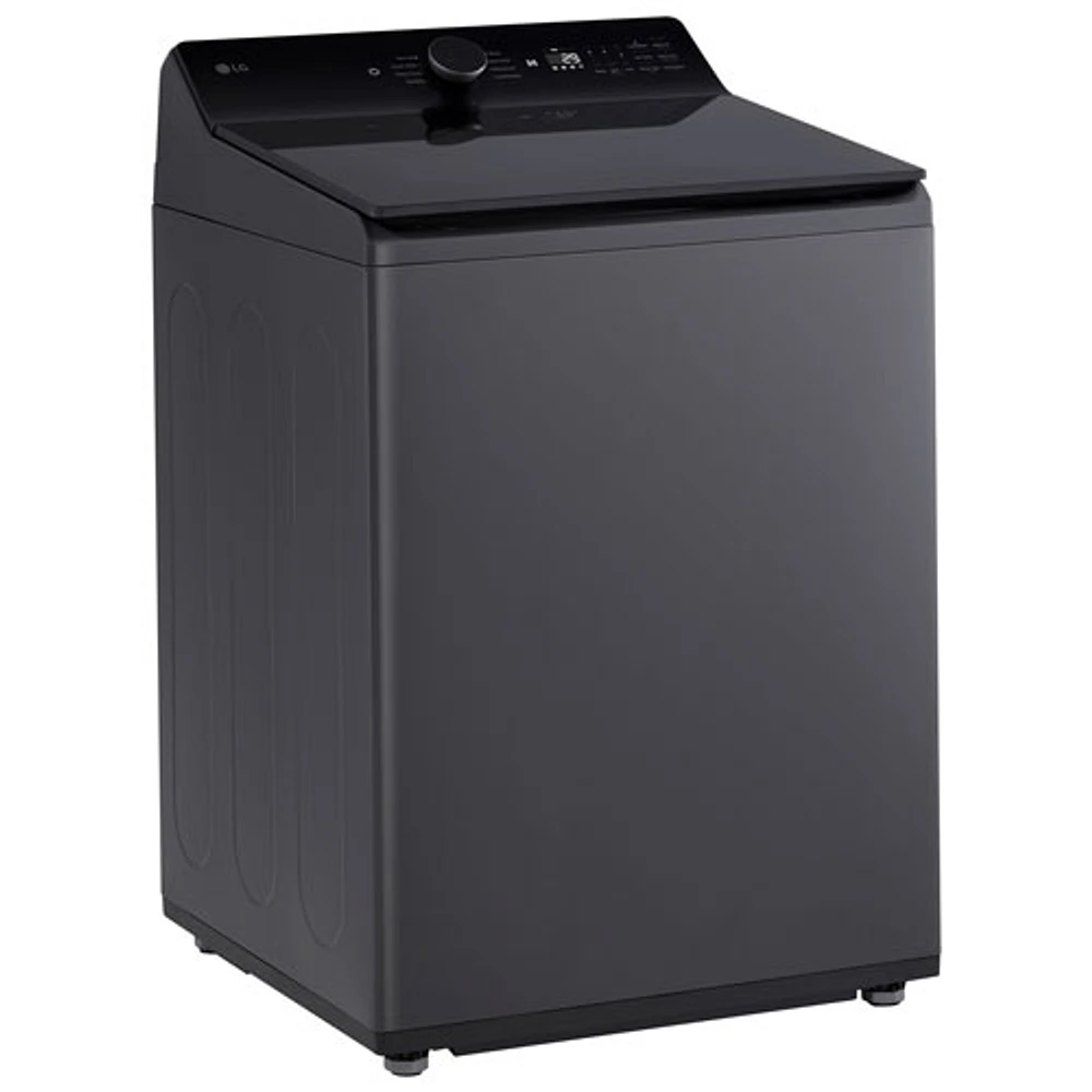Laveuse à chargement par le haut haute efficacité de 6,1 pi³ de LG (WT8405CB) - Noir mat