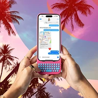 Clicks Keyboard Case for iPhone 15 Plus - Miami Beach