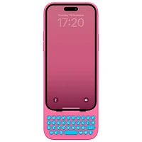 Étui-clavier de Clicks pour iPhone 15 - Rose Miami Beach