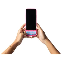 Étui-clavier de Clicks pour iPhone 15 - Rose Miami Beach