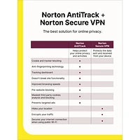 Norton AntiTrack (PC/Mac/iOS/Android) - 1 appareil - 1 an - Téléchargement numérique