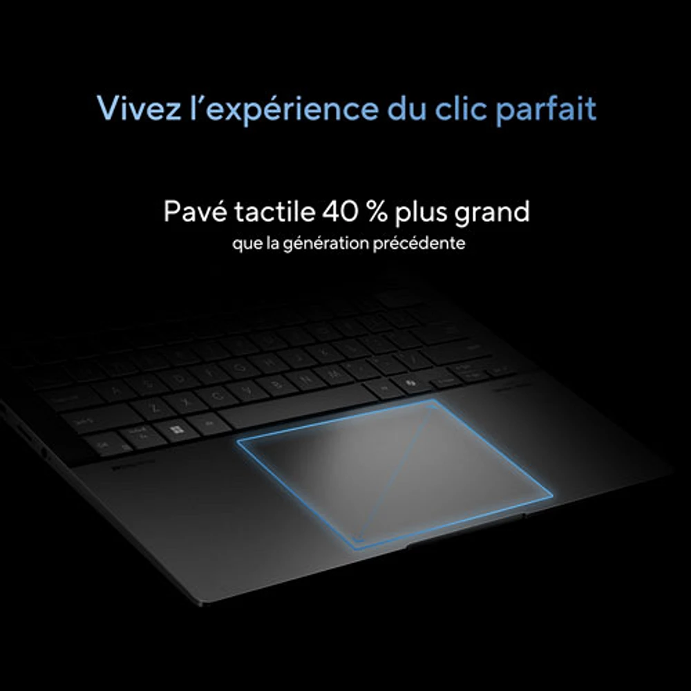 Portable DELO de 16 po VivoBook S 16 d'ASUS - Noir neutre (EVO Ultra 5 d'Intel - 125H/RAM 16 Go/SSD 512 Go)