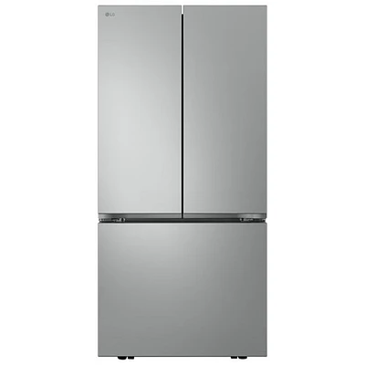 Réfrigérateur à deux portes 25 pi³ 33 po avec machine à glaçons automatique de LG (LF25S6200V) - Argenté platine