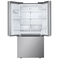 LG 33" 24.5 Cu. Ft. 3-door French Door Refrigerator with Water & Ice Dispenser (LF25S6330S) - Stainless Steel