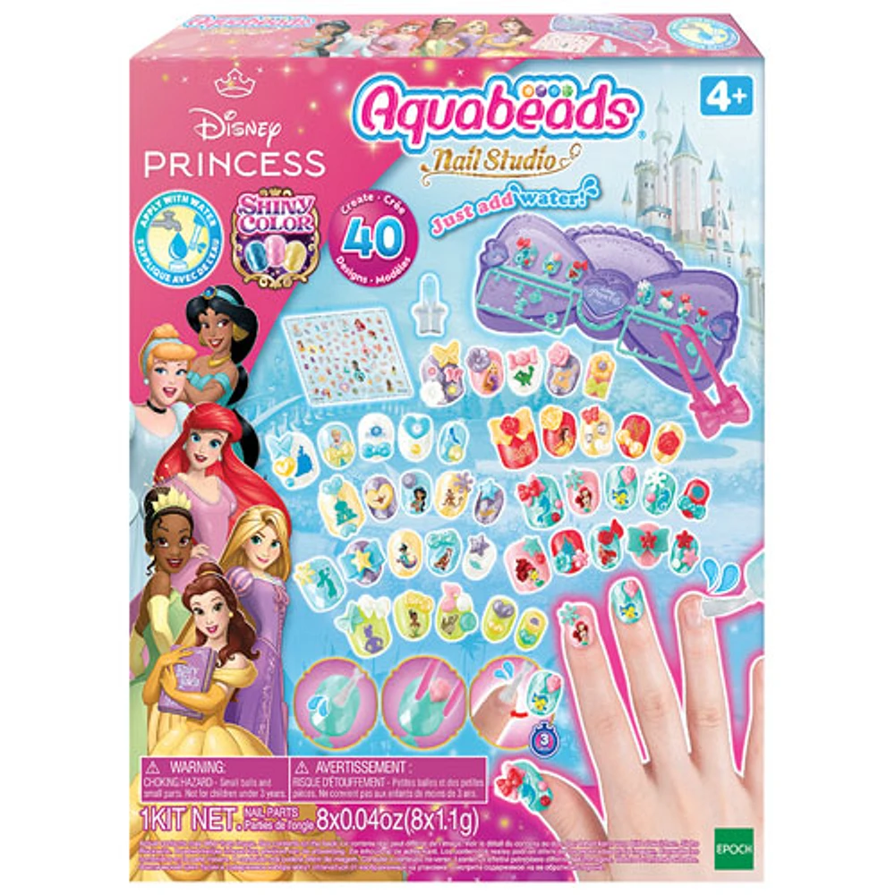 Trousse de manucure des Princesses de Disney Nail Studio d'Aquabeads