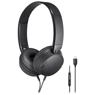 Casque d'écoute ATH-S120C d'Audio-Technica avec port USB-C