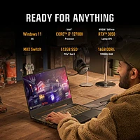Portable de jeu 15,6 po TUF Gaming F15 d'ASUS - Gris (Ci7-12700H Intel/RAM 16 Go/SSD 512 Go/GeForce RTX 3050) - Anglais