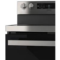Hisense 30" 5.8 Cu. Ft. True Convection Freestanding Electric Air Fry Range (HBE3502CAS) - Stainless