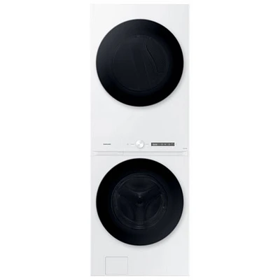 Boîte ouverte - Duo laveuse-sécheuse électrique à chargement frontal 5,3 pi³ de Samsung - Blanc