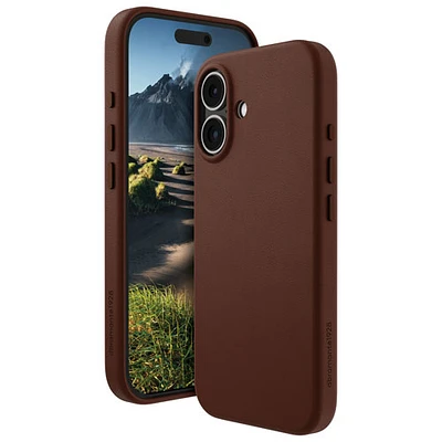 Dbramante1928 Roskilde Fitted Hard Shell Case with MagSafe for iPhone 16 - Brown