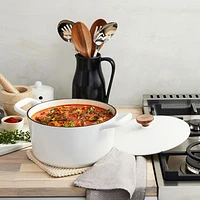 Lagostina 3-Piece Cast Iron Cookware Set - White