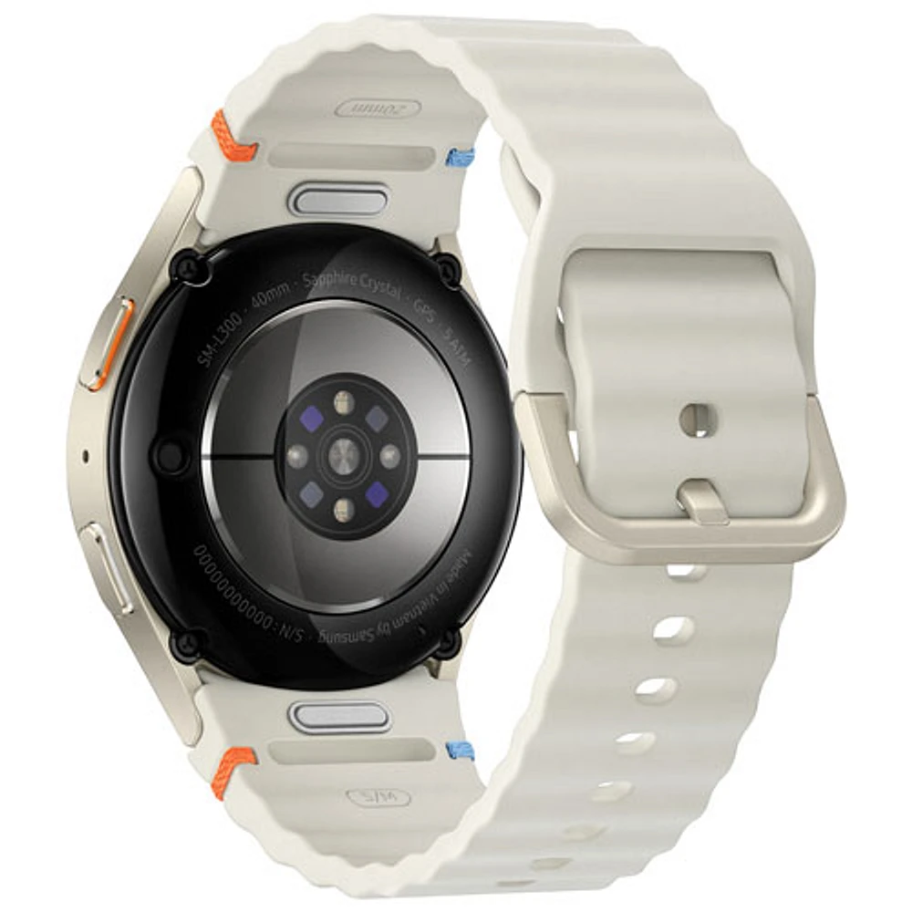 Montre intelligente Bluetooth de 40 mm Samsung Galaxy Watch7 - Crème