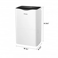 Hisense Dehumidifier with Smart Wifi - 35-Pint - White/Black