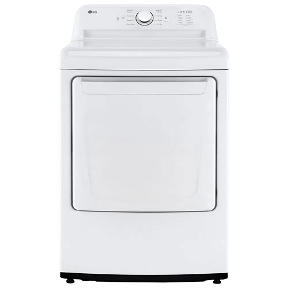 Boîte ouverte - Sécheuse électrique de 7,3 pi³ de LG (DLE6100W) - Blanc - Parfait état