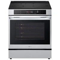 LG 30" 6.3 Cu Ft True Convection Slide-In Smart Induction Air Fry Range (LSIL63332FE) - Stainless Steel