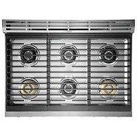Electrolux 36" 4.4 Cu. Ft. Free-Standing True Convection Dual-Fuel Range (ECFD3668AS) - Stainless