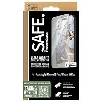 Protecteur d'écran en verre ultralarge SAFE de PanzerGlass pour iPhone 16 Plus