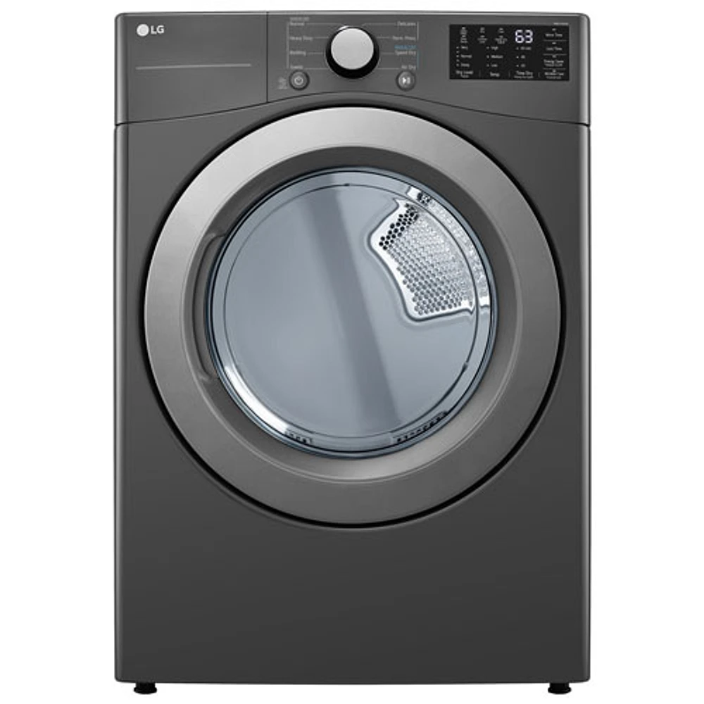 LG 7.4 Cu. Ft. Electric Dryer (DLE3470M) - Middle Black - Only at Best Buy