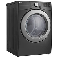 LG 7.4 Cu. Ft. Electric Dryer (DLE3470M) - Middle Black - Only at Best Buy
