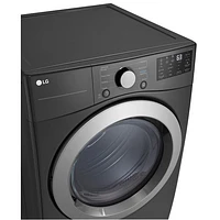 LG 7.4 Cu. Ft. Electric Dryer (DLE3470M) - Middle Black - Only at Best Buy