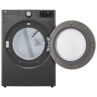 LG 7.4 Cu. Ft. Electric Dryer (DLE3470M) - Middle Black - Only at Best Buy