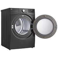 LG 7.4 Cu. Ft. Electric Dryer (DLE3470M) - Middle Black - Only at Best Buy