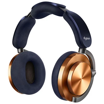 Casque d'écoute Bluetooth à suppression du bruit OnTrac de Dyson - Bleu de Prusse/Cuivré