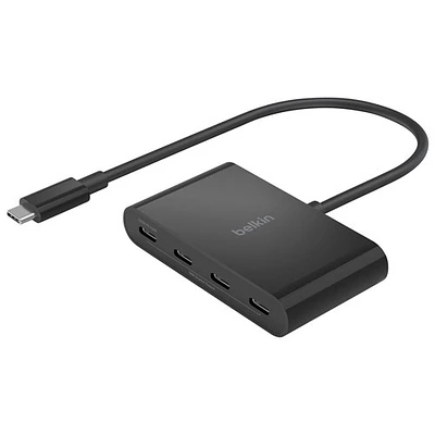 Concentrateur USB-C 4-en-1 CONNECT de Belkin avec Power Delivery (AVC018BTBK)
