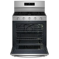 Whirlpool 30" 5.0 Cu. Ft. Fan Convection 5-Burner Freestanding Gas Air Fry Range (WFGS5030RZ) - Stainless