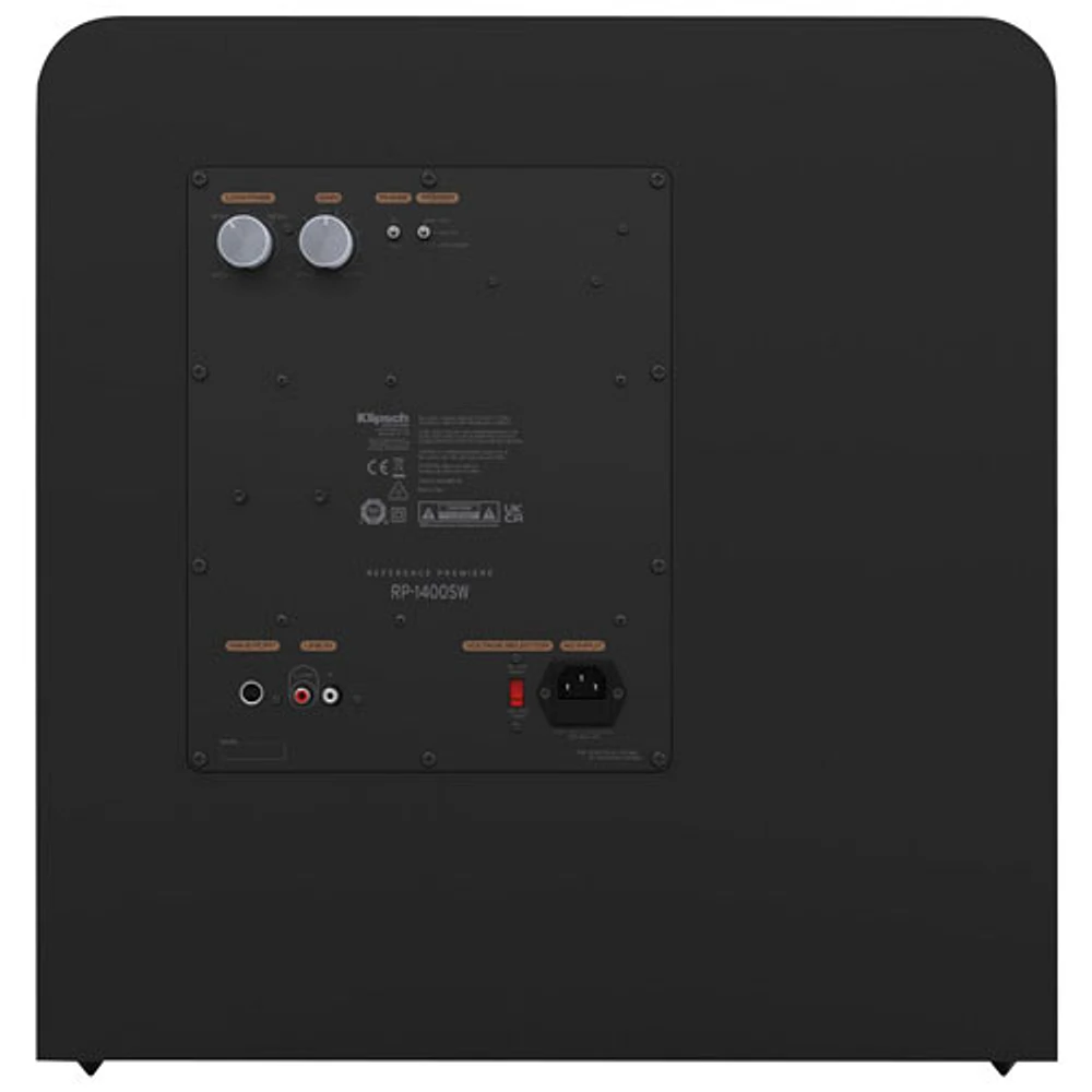 Haut-parleur d'extrêmes graves de 14 po et 1000 W RP1400SW de Klipsch - Vinyle ébène