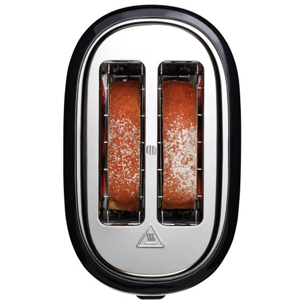 Hamilton Beach Extra-Wide Slot Toaster - 2-Slice - Black/Stainless Steel