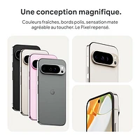 Pixel 9 Pro de 256 Go de Google avec TELUS - Noir volcanique - Financement mensuel