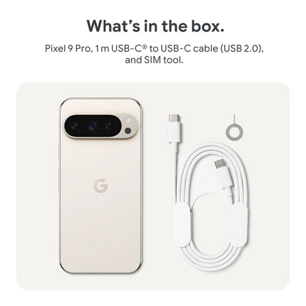 Pixel 9 Pro de 256 Go de Google avec TELUS - Noir volcanique - Financement mensuel