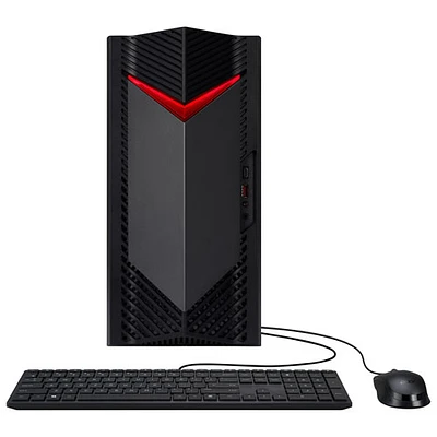 Ordinateur de jeu Nitro N50 d'Acer - Noir/Rouge (Core i5-14400F d'Intel/RAM 16 Go/SSD 512 Go/GeForce RTX 3050/Windows 11)