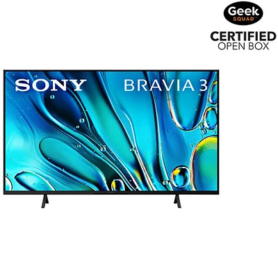 Open Box - Sony Bravia 3 50" S30B Series 4K UHD HDR LED Smart Google TV (K50S30B) - 2024