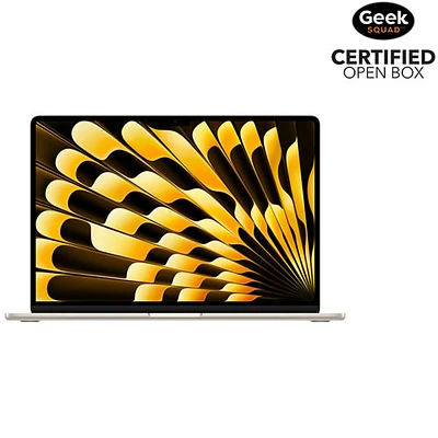 Boîte ouverte - MacBook Air de 15 po avec Touch ID d'Apple (2024) - Comète (puce M3 d'Apple/SSD 512 Go/RAM 16 Go) - Anglais