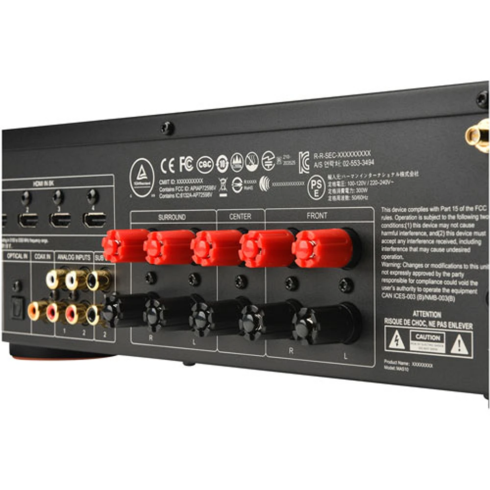 Récepteur AV réseau UHD 8K 5.2 canaux MA Series JBLMA510BLKAM de JBL - Noir