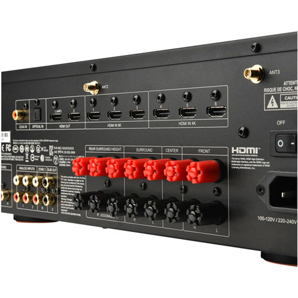 Récepteur AV réseau UHD 8K 7.2 canaux MA Series JBLMA7100HPWHTAM de JBL - Blanc