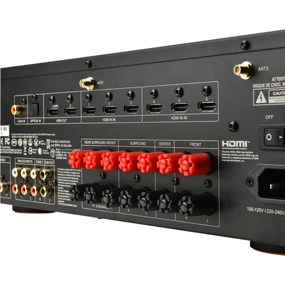 Récepteur AV réseau UHD 8K 7.2 canaux MA Series JBLMA7100HPBLKAM de JBL - Noir